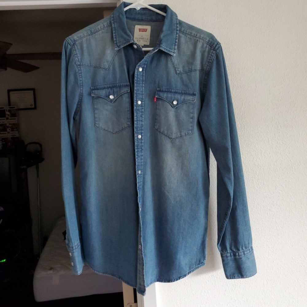 Mens Cody James Pearl Snap Size Small